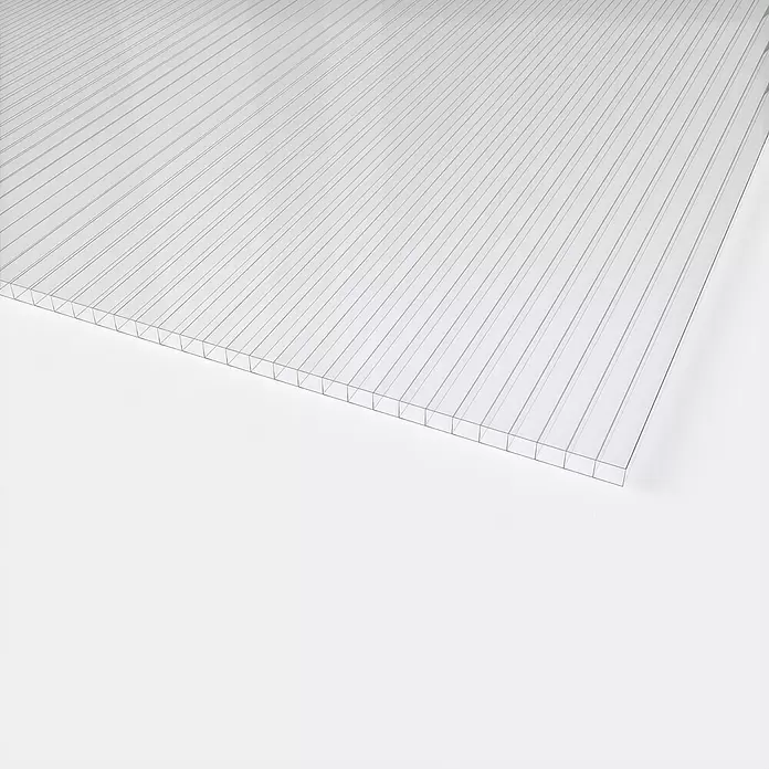 Hohlkammerplatte ECO-UV - 200 cm x 98 cm x 4 mm, Polycarbonat, Transparent - Detailaufnahme