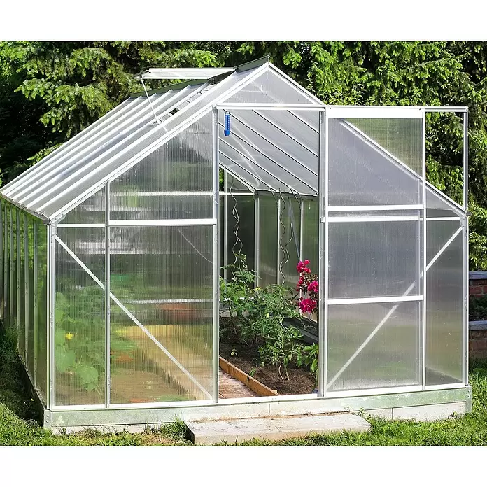 Hohlkammerplatte ECO-UV - 200 cm x 98 cm x 4 mm, Polycarbonat, Transparent - Stimmungsaufnahme