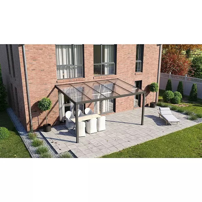 Hohlkammerplatte ECO-UV - 300 cm x 98 cm x 16 mm, Polycarbonat, Transparent - Stimmungsaufnahme