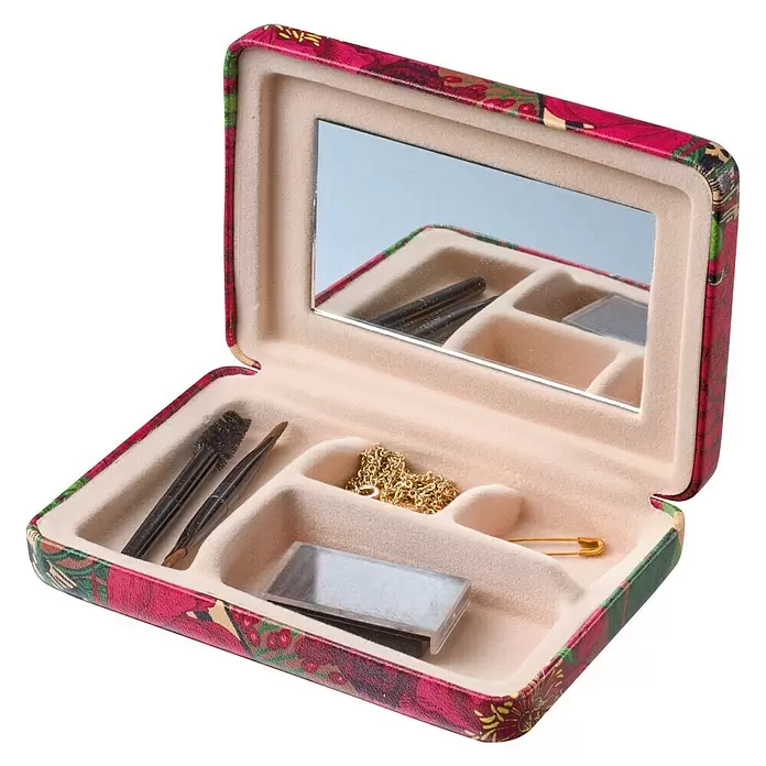 Leopold Aufbewahrungsbox - L x B x H: 10,1 x 7 x 2,2 cm, Polystyrol, Bunt - Diagonale Ansicht