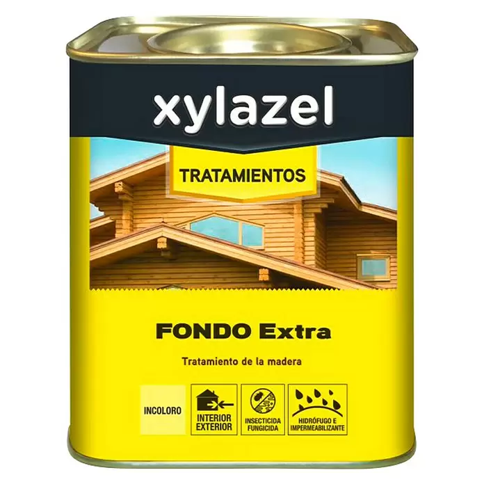 Xylazel Imprimación para madera Fondo Extra - Incoloro, 750 ml, Transparente - Vista frontal
