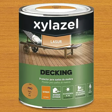 Xylazel  Protector para madera Lasur al agua Decking