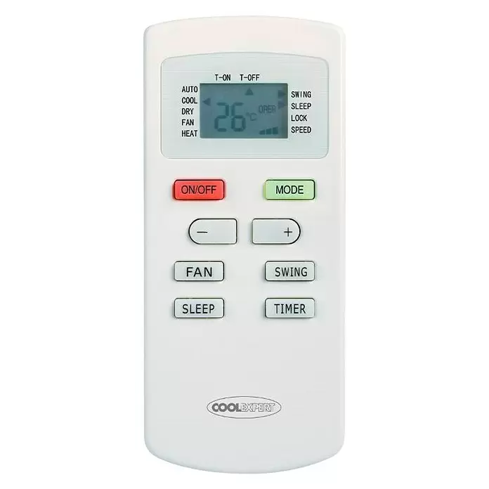 Mobilni klima uređaj Sinclair APG-09P - Maksimalni kapacitet hlađenja po uređaju u W: 2.600 W, Namijenjeno za: Prostorije do 18 m² - Pogled sprijeda