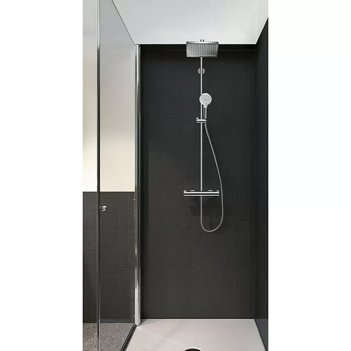 Hansgrohe Duschsystem Crometta Showerpipe E240 - Anzahl Strahlarten: 2 Stk., Chrom - Stimmungsaufnahme