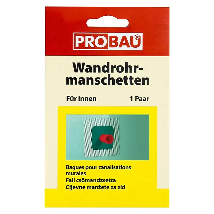 Probau Wandrohrmanschette - Durchmesser: 12,7 mm, 2 Stk. - Vorderansicht