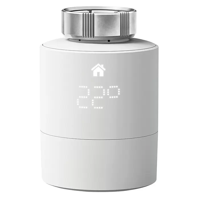 Tado Smartes Termostato de radiador Universal - M30 x 1,5 mm, Funciona con pilas - Vista frontal