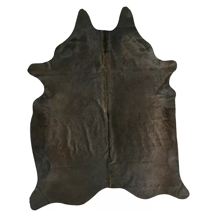 Esbeco Deko-Kuhfell - Dunkelgrau, 100 % Echtfell, Fläche ca.: 3 m² - 4 m² - Ansicht von oben