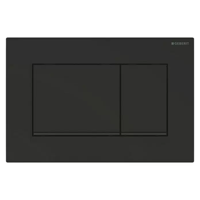 Geberit Betätigungsplatte Sigma 30 - Chrom matt, 2-Mengen-Spülung - Vorderansicht