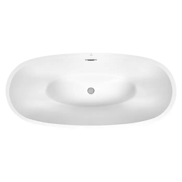 Camargue Freistehende Badewanne Tao - 174,5 x 78 cm, Sanitäracryl, Weiß - Ansicht von oben