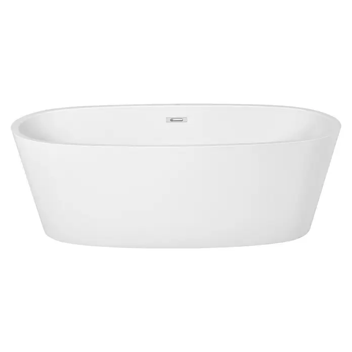 Camargue Freistehende Badewanne Tao - 174,5 x 78 cm, Sanitäracryl, Weiß - Vorderansicht
