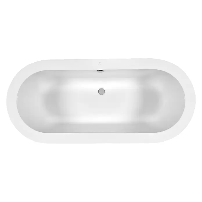 Camargue Freistehende Badewanne Style - 180 x 80 cm, Sanitäracryl, Weiß - Ansicht von oben