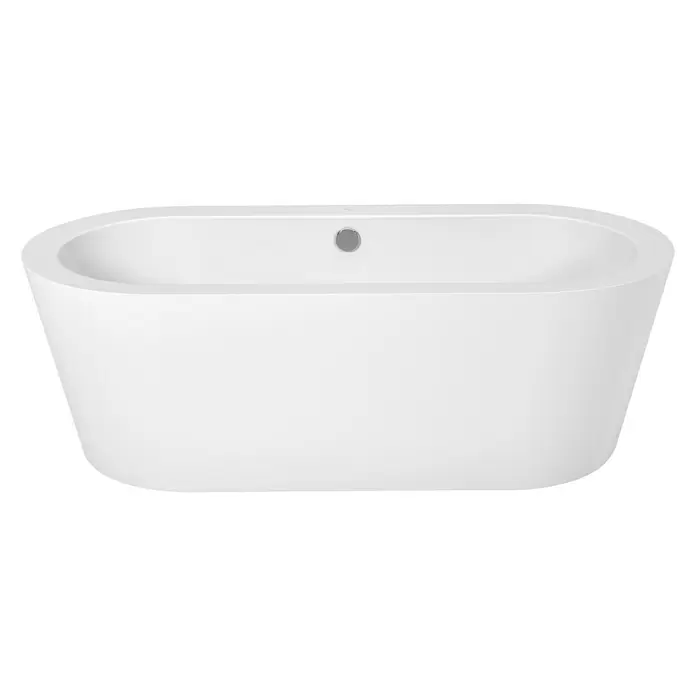 Camargue Freistehende Badewanne Style - 180 x 80 cm, Sanitäracryl, Weiß - Vorderansicht