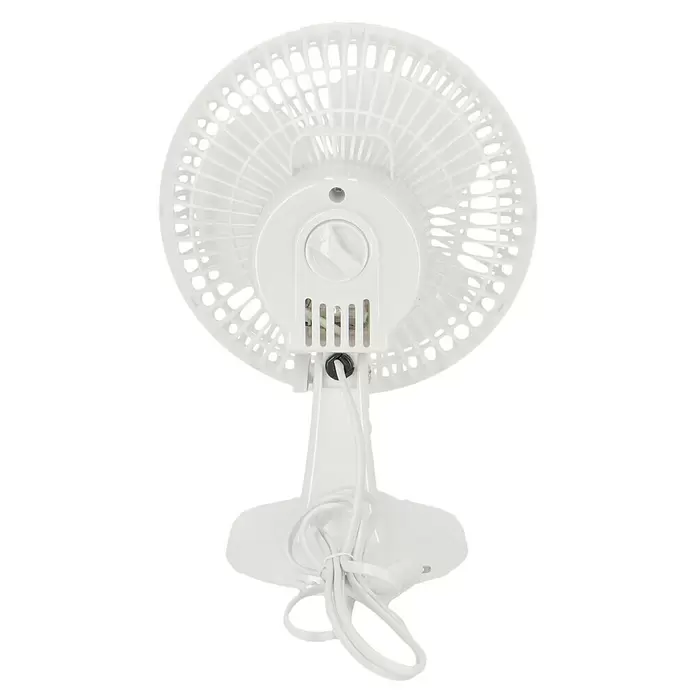 Proklima Tischventilator - Weiß, Durchmesser: 15 cm, 16 W - Rückansicht