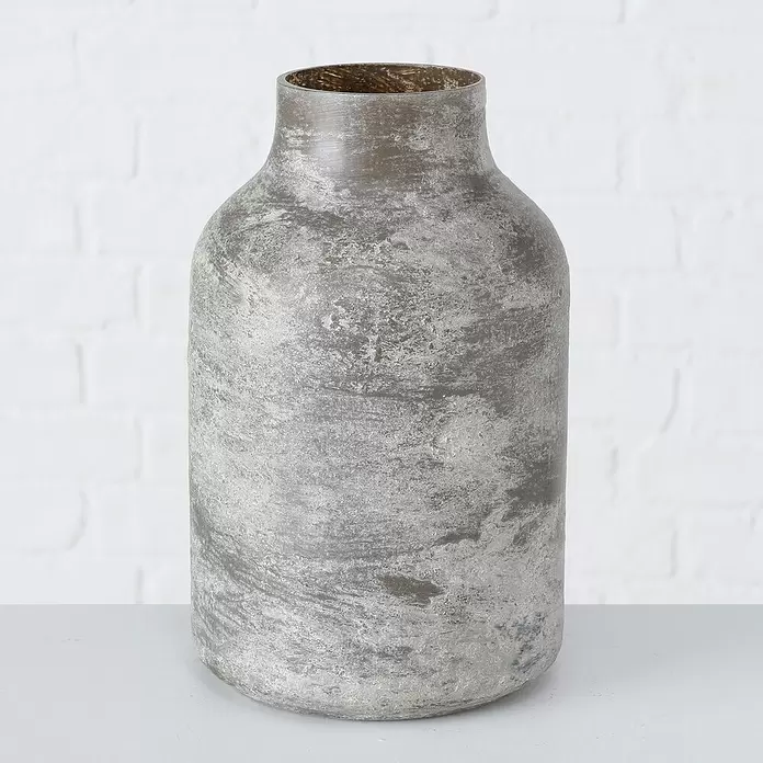 Glasvase Vestervika - Ø x H: 15 x 25 cm, Beige/Grau - Stimmungsaufnahme