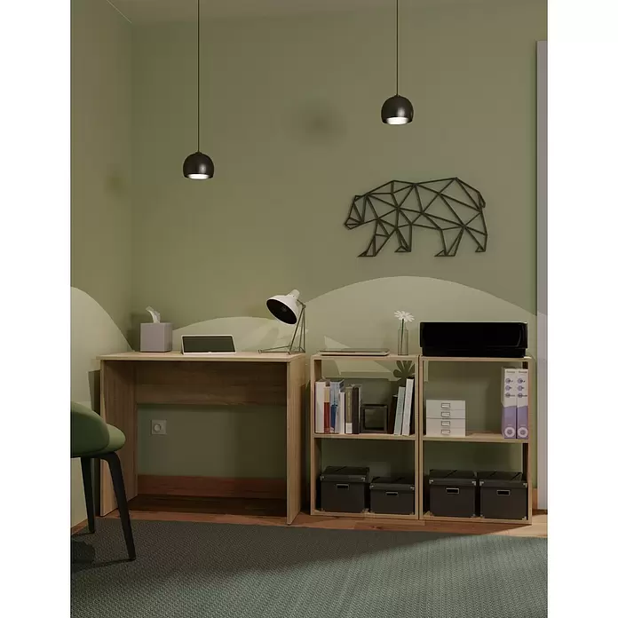 Muebles Pitarch Mesa de escritorio Tibet - L x An x Al: 50 x 90 x 75 cm, Roble - Foto ambiente