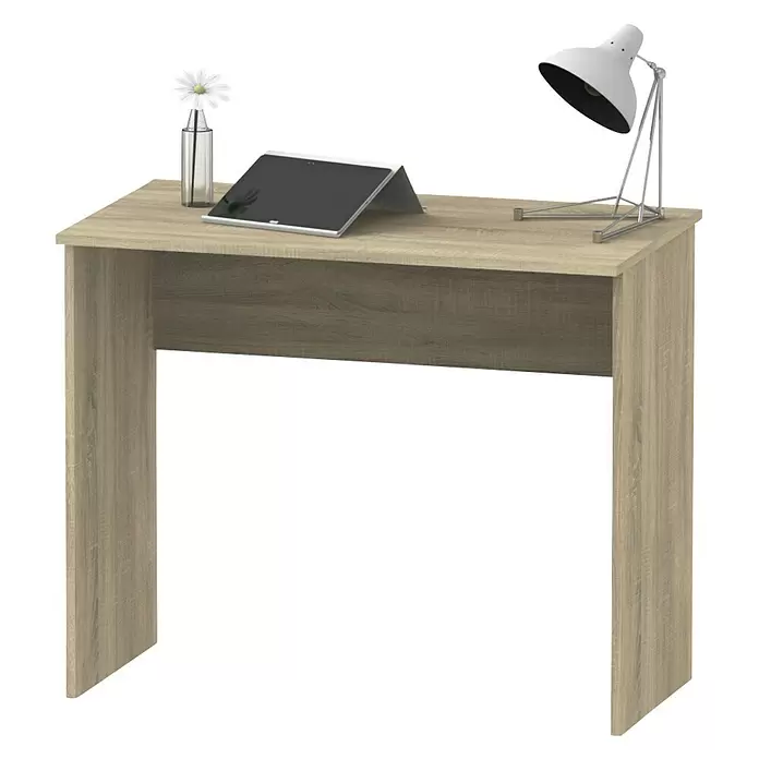 Muebles Pitarch Mesa de escritorio Tibet - L x An x Al: 50 x 90 x 75 cm, Roble - Vista angular