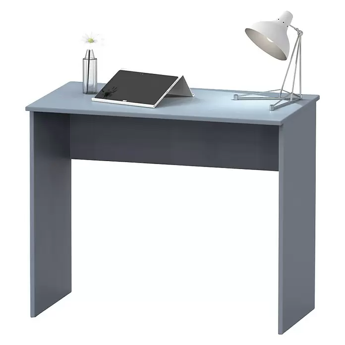 Muebles Pitarch Mesa de escritorio Tibet - L x An x Al: 50 x 90 x 75 cm, Azul - Vista angular