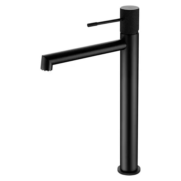 Imex Line Grifo de lavabo caño alto - Negro, Mate - Vista angular
