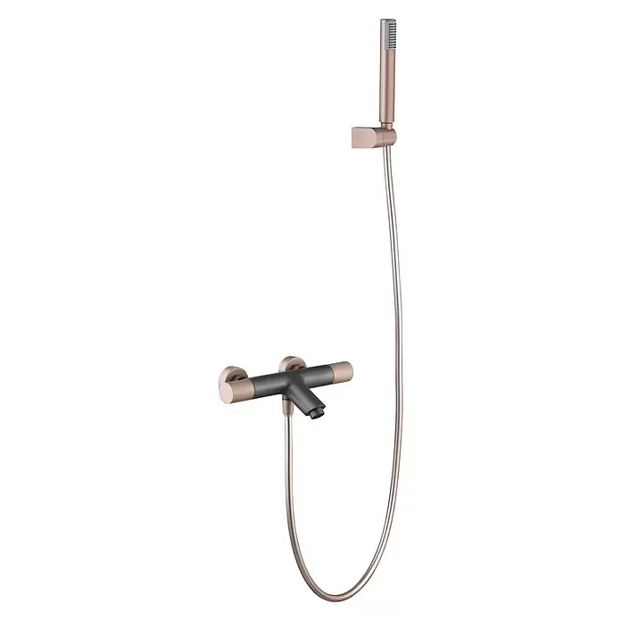 Imex Line Grifo termostático de bañera / ducha - Gris/champán - Vista angular