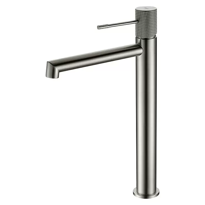 Imex Line Grifo de lavabo caño alto - Níquel - Vista angular