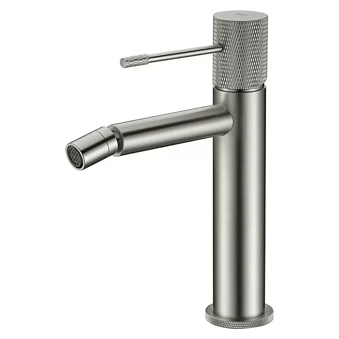 Imex Line Grifo monomando de bidé - Níquel, Cepillado - Vista angular