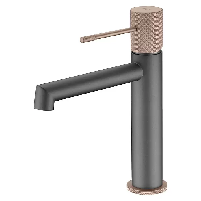 Imex Line Grifo de lavabo - Gris/Champagne - Vista angular