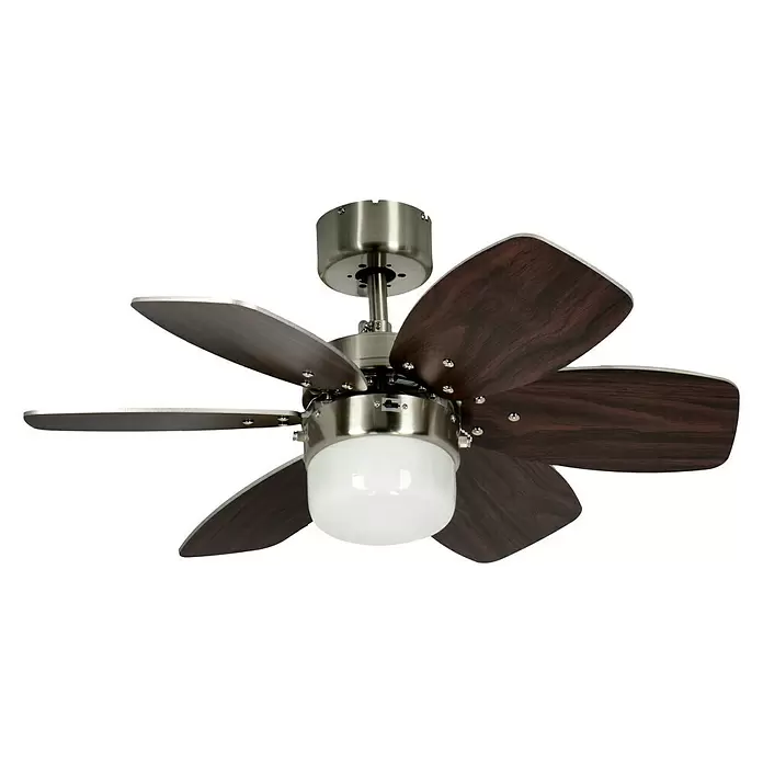 Proklima Stropni ventilator [SI] Claremont - Premer: 76 cm, Mahagonij, 60 W - Pogled pod kotom