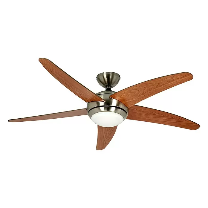 Proklima Deckenventilator Fabiola - 132 cm, Wenge/Kirsche - Diagonale Ansicht