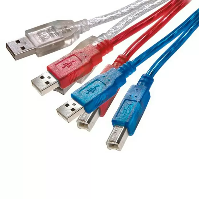Vivanco Cable USB USB 2.0 - 1,5 m, Clavija USB A, clavija USB B - Primer plano