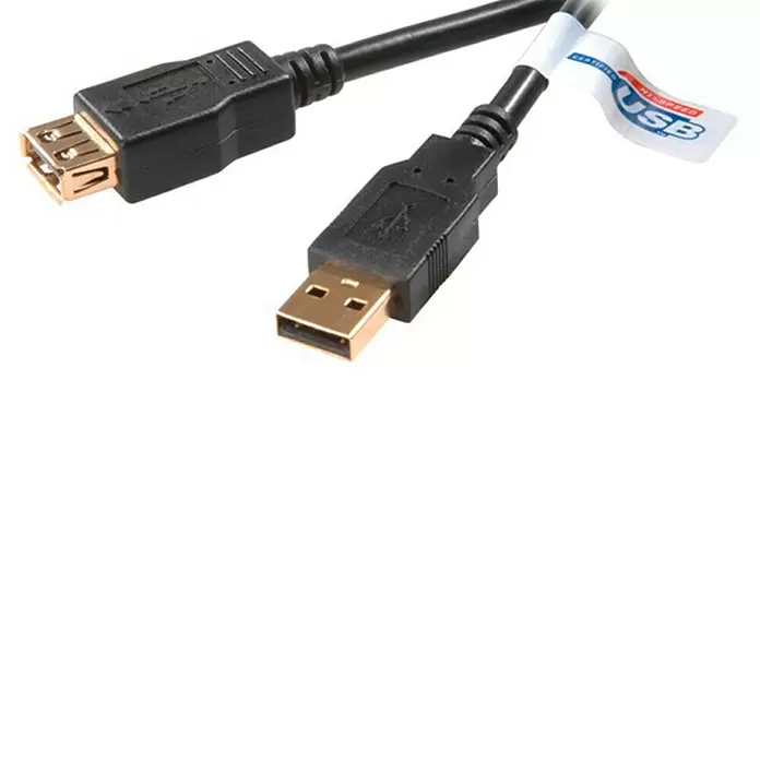 Vivanco Alargo USB - Longitud del cable: 3 m, Negro - Primer plano