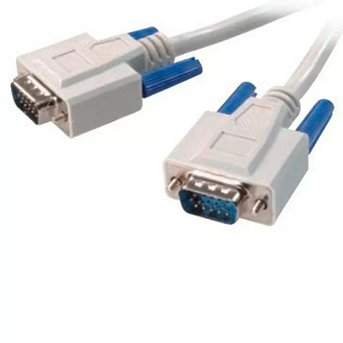 Vivanco Cable monitor HD - Gris, Largo: 1,8 m - Primer plano