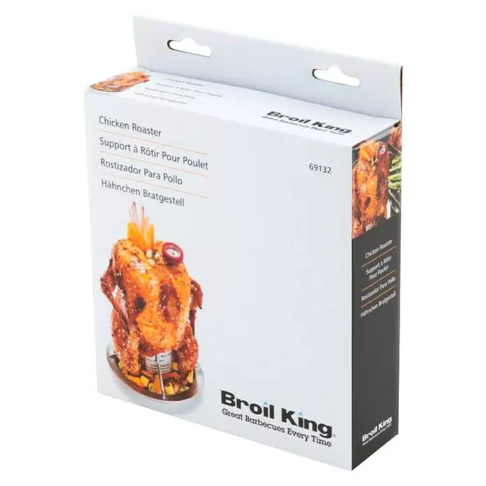 Broil King Posuda za pečenje piletine - Čelik - Dijagonalni pogled