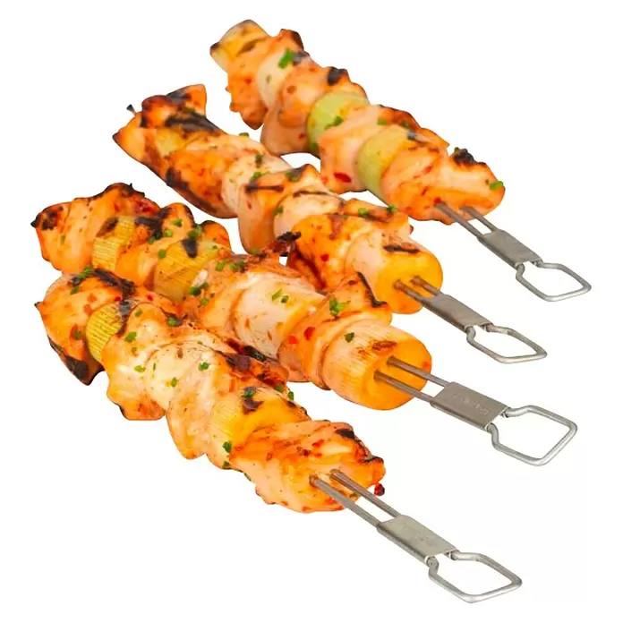 Broil King Ražnjići za roštilj - 4 kom - Proizvod u upotrebi