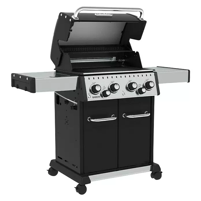 Broil King Plinski roštilj Baron 490 - Snaga: 12,4 kW - Dijagonalni pogled