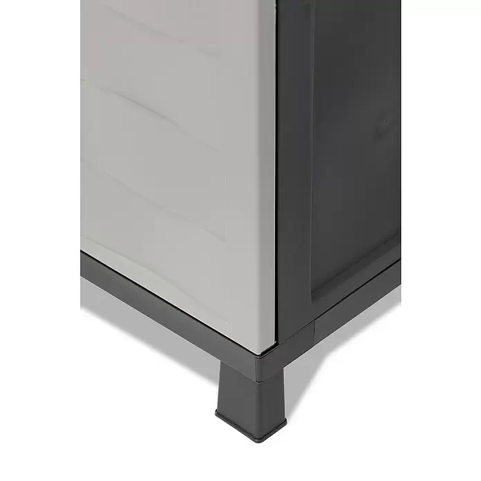 Kunststoffschrank - L x B x H: 65 x 37 x 173 cm, Traglast: 20 kg/Boden - Detailaufnahme