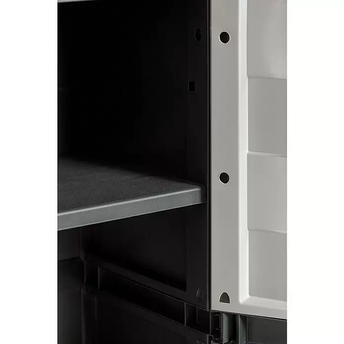 Kunststoffschrank - L x B x H: 65 x 37 x 173 cm, Traglast: 20 kg/Boden - Detailaufnahme