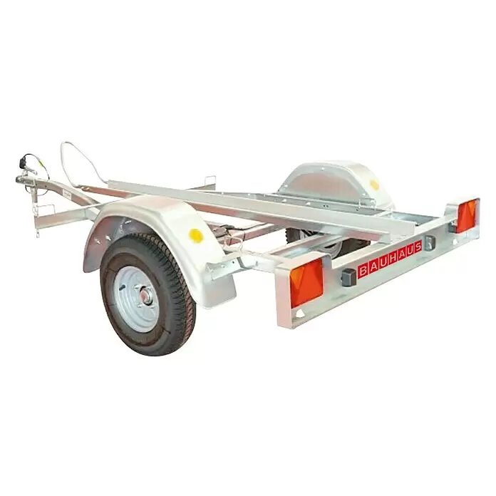 BAUHAUS Remolque para motocicletas PMM-1 - Carga útil: 284 kg, Un eje, Sin freno - Vista angular