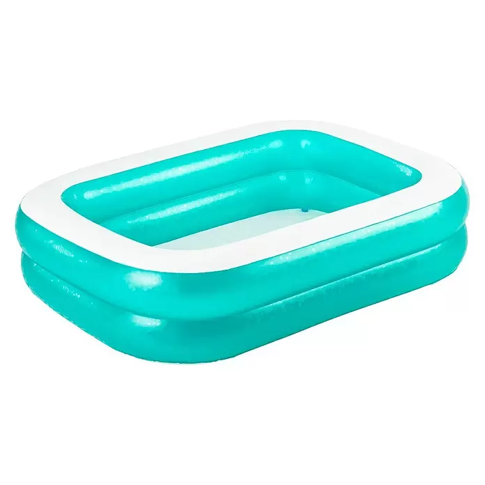 Bestway Family Pool - L x B x H: 201 x 150 x 51 cm, 450 l, Türkis - Diagonale Ansicht