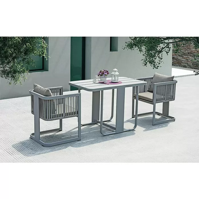 Conjunto de muebles Melody - 3 piezas, Gris - Foto ambiente