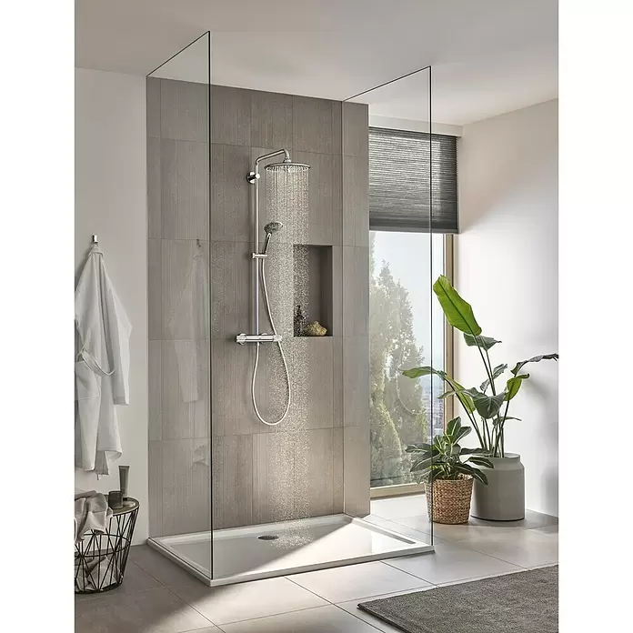 Grohe Vitalio Joy Duschsystem 260 - Mit Thermostatarmatur, Lochabstand: 100,5 cm, Anzahl Strahlarten: 3 Stk., Chrom - Stimmungsaufnahme