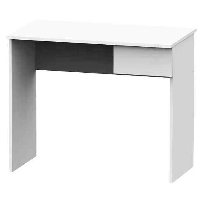 Muebles Pitarch Mesa de escritorio - L x An x Al: 50 x 90 x 76 cm, Blanco - Vista angular