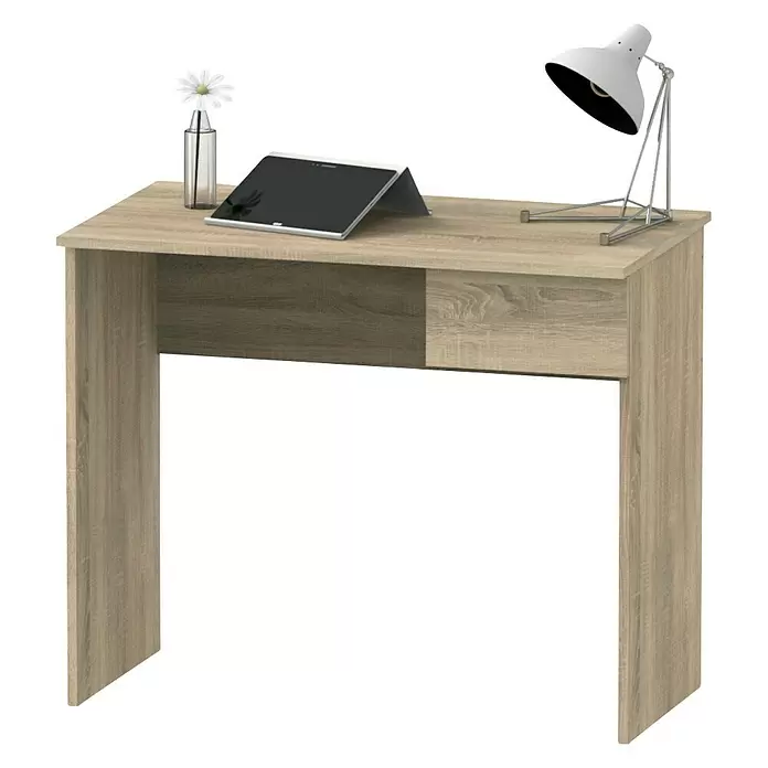 Muebles Pitarch Mesa de escritorio - L x An x Al: 50 x 90 x 76 cm, Roble - Vista angular