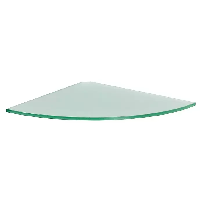 Dolle Glasboden Corner - L x B x S: 30 x 30 x 0,8 cm, Satiniert - Diagonale Ansicht