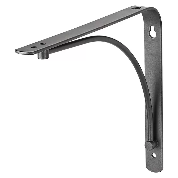 Stegkonsole Arch - B x H: 230 x 180 mm, Anthrazit - Diagonale Ansicht