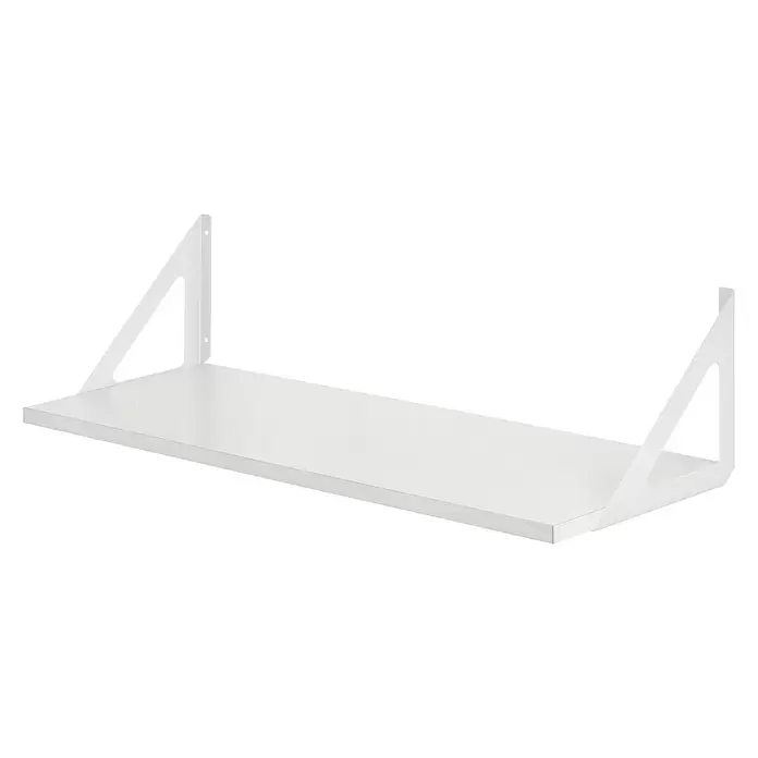 Dolle Wandregal-Set Triangolo - L x B x S: 80 x 25 x 1,9 cm, Weiß - Diagonale Ansicht