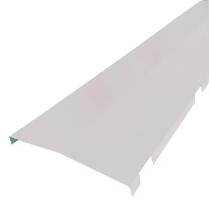Cumbrera de placa Soditer - Blanco, Largo: 2,2 m - Primer plano