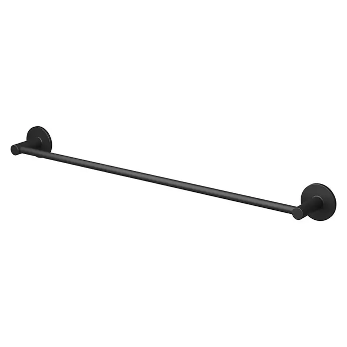 Badetuchhalter Nero - Breite: 60,9 cm, Schwarz, Matt - Diagonale Ansicht