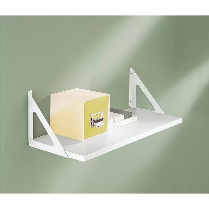 Dolle Wandregal-Set Triangolo - L x B x S: 80 x 25 x 1,9 cm, Weiß - Stimmungsaufnahme