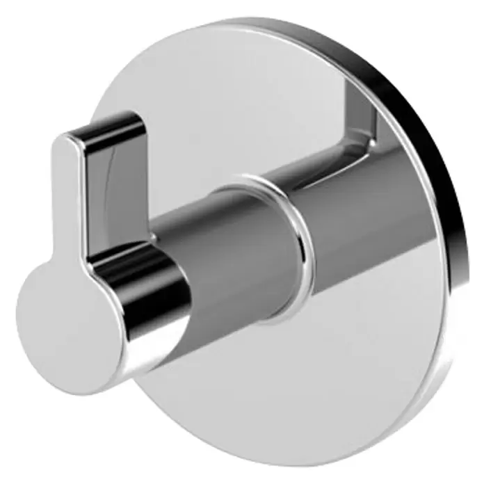 Handtuchhaken VIda - Durchmesser: 5,5 cm, 1 Stk., Chrom, Glänzend - Diagonale Ansicht