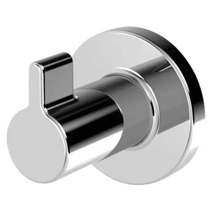 Handtuchhaken VIda - Durchmesser: 3,5 cm, 2 Stk., Chrom, Glänzend - Diagonale Ansicht